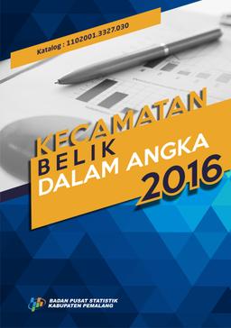 Kecamatan Belik Dalam Angka 2016